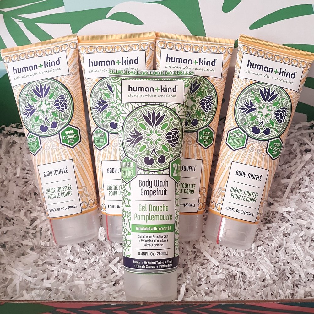 Lot of 4 Human + Kind Body Souffle & 1 Body Wash